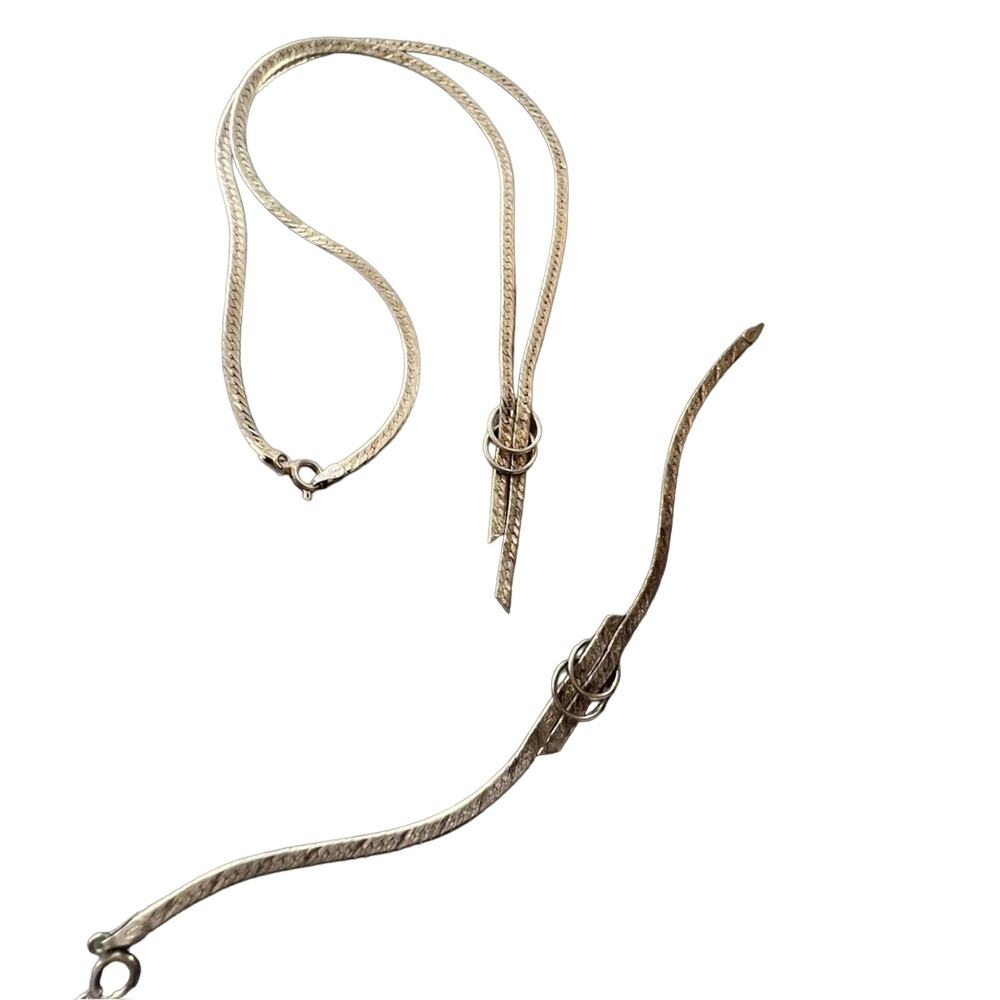 925 Sterling Silver Necklace & Bracelet